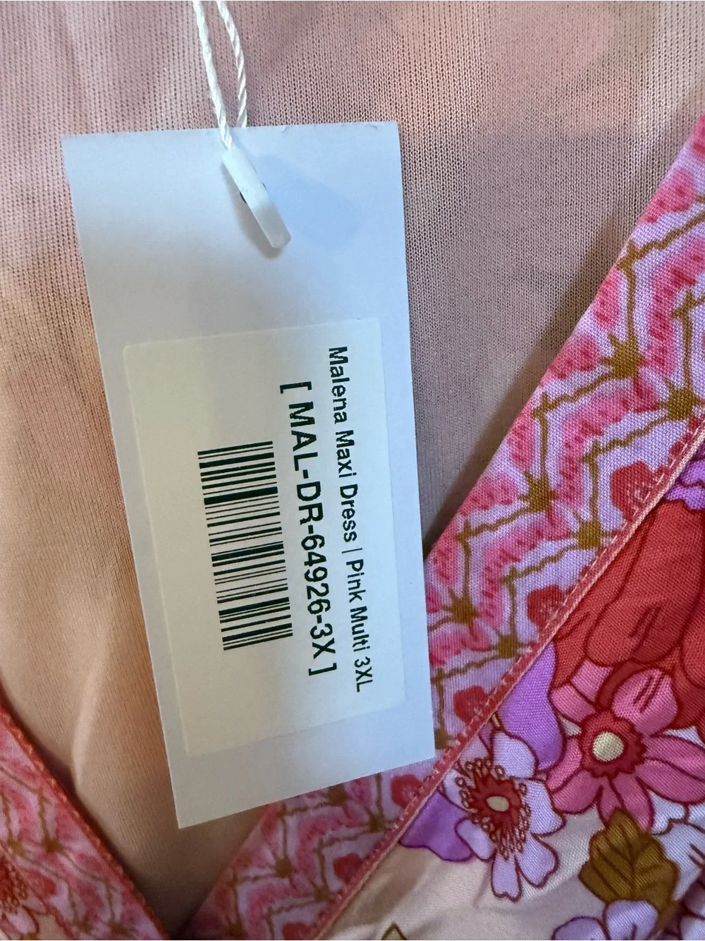 Baltic Born Pink Floral V‑Neck Boho Maxi Dress NEW WITH TAGS💖